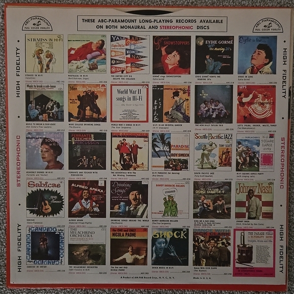 MONO CALYPSO LP Vinyl TALBOT BROTHERS of BERMUDA ABC-PARAMOUNT 156 "CALYPSOS" - Picture 3 of 6